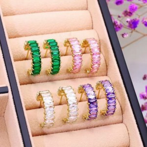 316L stainless steel latest powder cast earrings ring